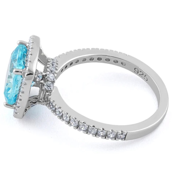 BRAND NEW Sterling Silver 925 Cushion cut Amytheist - Picture 3 of 4